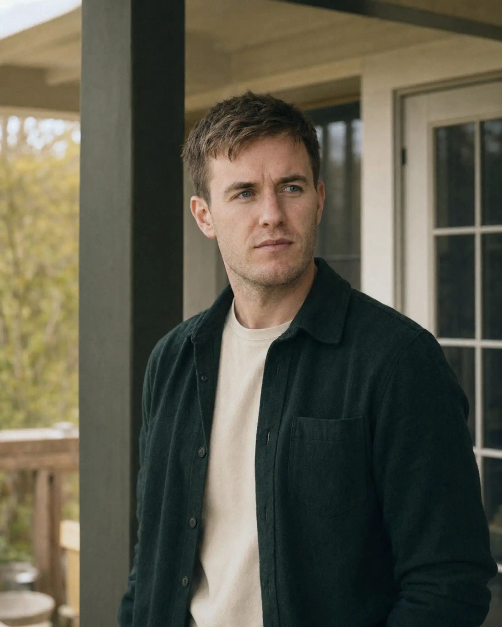 Luke McCormick standing outside in soft natural light